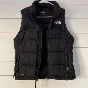 The North Face - black puffer vest